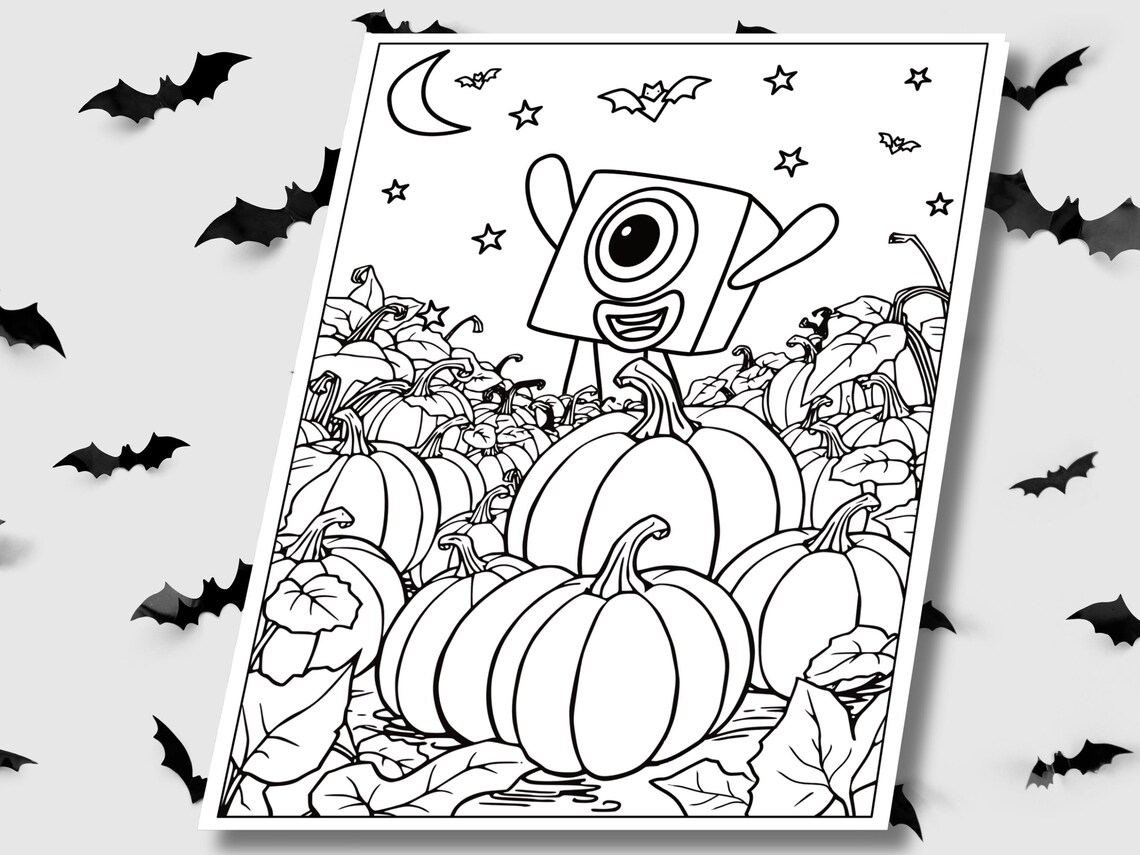 Numberblocks Coloring Page Halloween Coloring Page to Print Numberblock ...