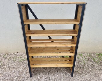 pallet shelf/entryway furniture/storage/shoes/catch-all/reclaimed wood/clothes rack/
