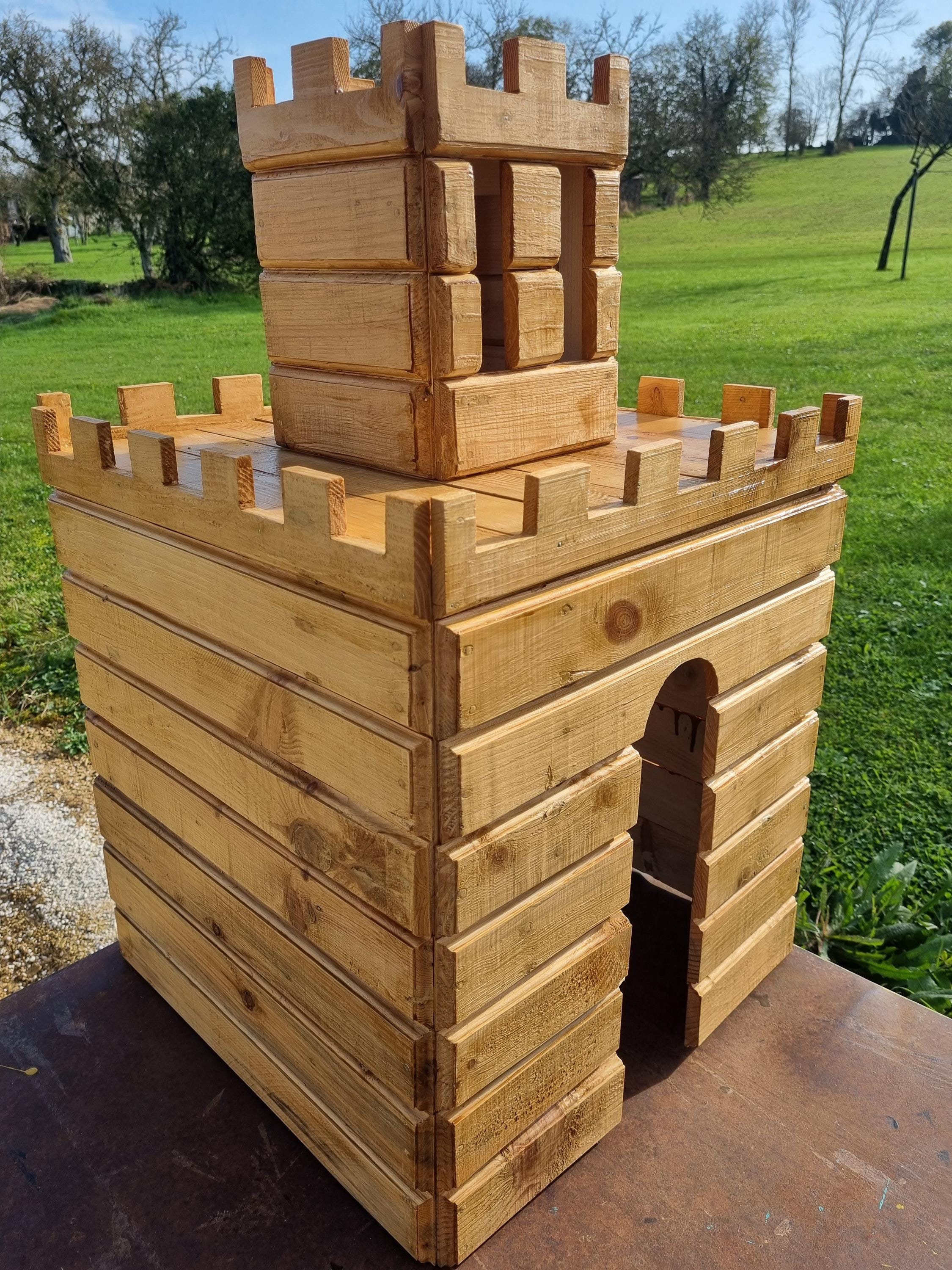 Petite Cabane Pour Animal De Compagnie | Chat, Chien, Lapin, Rat, Furet, Etc, Forme Château, Bois Palette, Recyclage, Upcycling