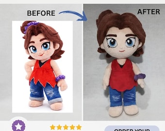 Custom Plush Toy: Handmade Cartoon Plushie, Stuffed Animal