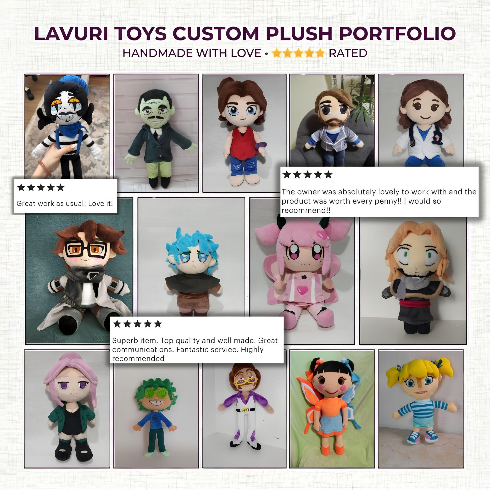 Custom Plush Toy From Drawing or Photo, Personalized Stuffed Animal ...