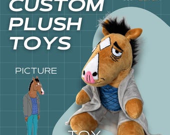 One of a kind plushie, Personalized plush, Custom character toy, Custom plush, Cute plush, Toy from photo, Custom gifts for kids