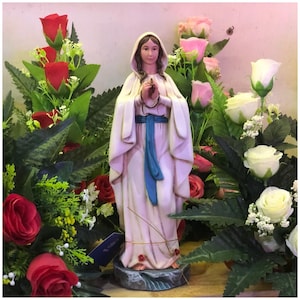 Our Lady of Lourdes Statue M1 | Catholic Marian Statue | Hand-Painted Virgin Mary Figurine