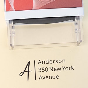 Adresstempel retour, aangepaste adresstempel, zelfinktende stempel, retouradreslabel, gepersonaliseerde stempel, familiestempel, housewarmingcadeau