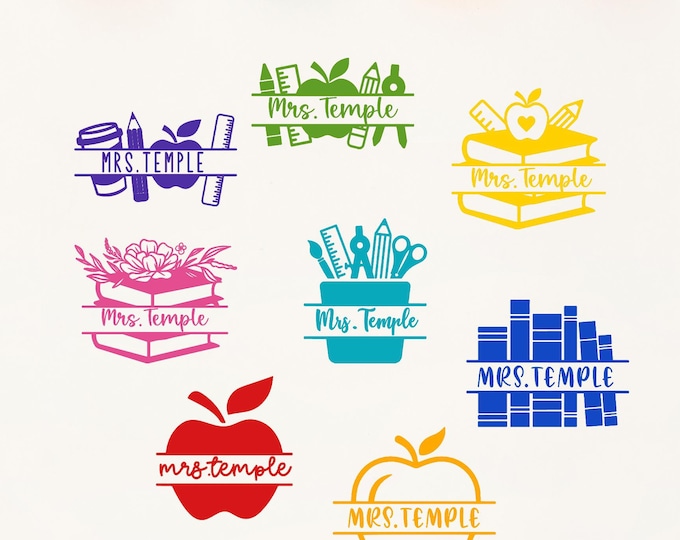 Custom Teacher Stamp, Personalized Book Stamp, School Gift