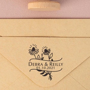 Personalized Wedding Stamp, Save the Date Stamp, Custom Wedding Invitation Stamp, Anniversary Gift Stamp, Couple Name Stamp, Wedding Gift