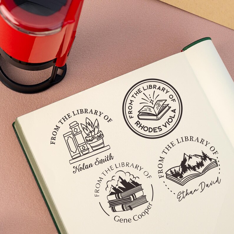Ex Library Stamp Custom EX LIBRIS Stamp, Wood Library Stamp, Personalized Gift - Etsy ...