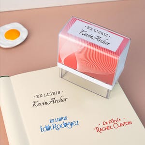 Buch Stempel, Buch Stempel personalisiert, Ex Libris Stempel, Monogramm Stempel, Selbstfärber, Ex Libris Stempel, Geschenk für Buchliebhaber