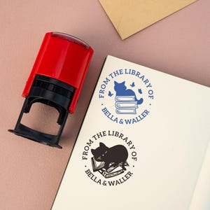 Carimbo de livro de gato personalizado, carimbo de biblioteca, carimbo de borracha de madeira, da biblioteca de, carimbo de nome personalizado, carimbos de livro personalizados, CARIMBO EX LIBRIS