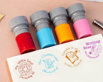 Custom Teacher Stamp, Personalized Classroom Stamps