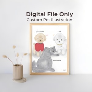 Custom illustration - Custom Portrait - Custom Couple Portrait - Custom Couple Illustration - Custom Family Portrait - Personalized Portrait