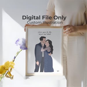 Custom illustration - Custom Portrait - Custom Couple Portrait - Custom Couple Illustration - Custom Family Portrait - Personalized Portrait