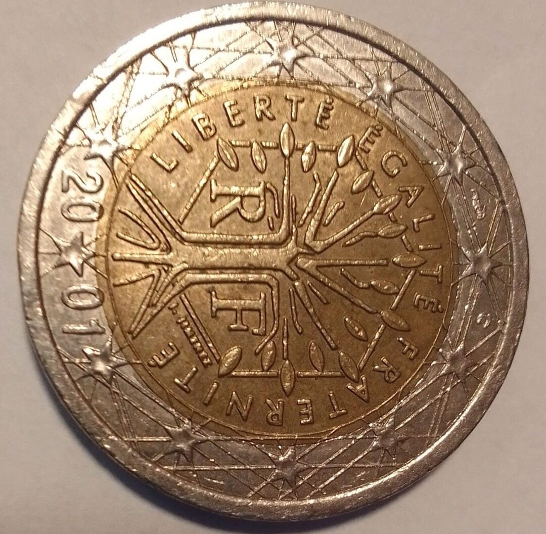 2 Euro Münze Liberte Egalite Fraternite 1999 Fehlprägung Erkennen 2 Euro Liberte Egalite Fraternite From France With Incorrect Minting - Etsy