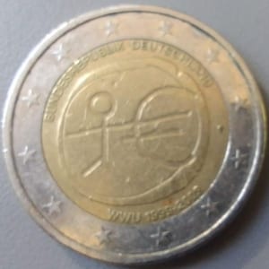 【稀少品】1998年発行　パリ造幣局・トーマスクック発行　1ユーロ記念コイン 希少品】1998年発行 パリ造幣局・トーマスクック発行1ユーロコイン