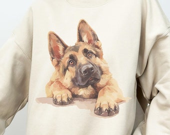 German Shepherd Sweater, German Shepherd Puppy Sweatshirt, German Sweatshirt, German Lover Gift, German Shepherd Mom, German Mom Shirt
