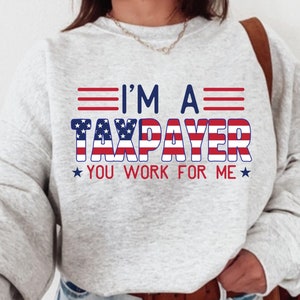 American Tax Payer Sweatshirt,  Accountant Gift, Accounting Sweatshirt, Accounting Gifts,Tax Season Auditor CPA Gift, Bookkeeper Shirt