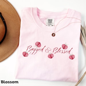 Comfort Colors® Ladybugs Shirt, Cottagecore Boho Shirt, Nature Lover Shirt, Botanical Top, Lady Bug Lover Gift,Ladybug Valentine&#39;s Day Shirt