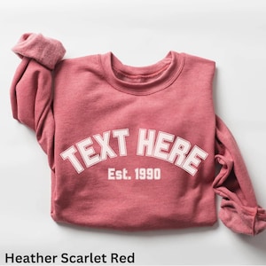 Custom College Style Sweatshirt, Your Design Here Sweatshirt, Sweatshirt Gift, Custom Sweatshirt, Personalized Sweatshirt, Personalized Gift