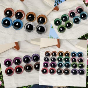 Safety Eyes Cross-eyed - Doll Making Crocheting and Amigurumi (2pairs /1 pair)