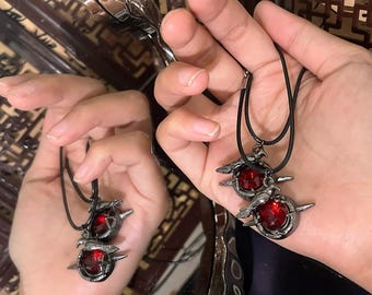 Love and Deepspace Sylus Crow Brooch Crow necklace Crow ring earrings handmade accessories Crow Brooch accessories Sylus gift
