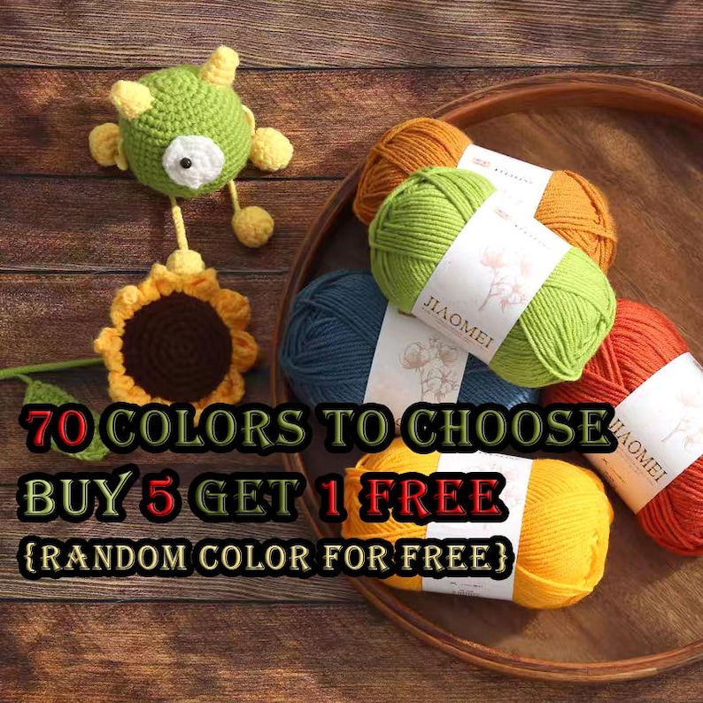 Vibrant 4-ply Milk Cotton Yarn - 40g Skein,70 Stunning Colors for ...