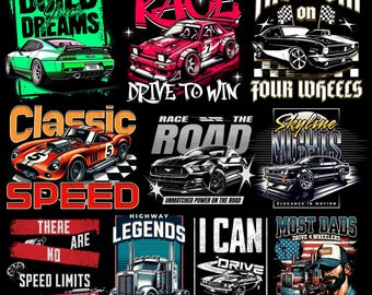 75+car Enthusiast T-shirt Design Collection: Ultimate Streetwear