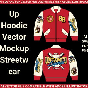 Hoodie Mockup | Pullover Design in AI, PNG, svg, pdf | Ready-to-Print Files in ZIP Archive