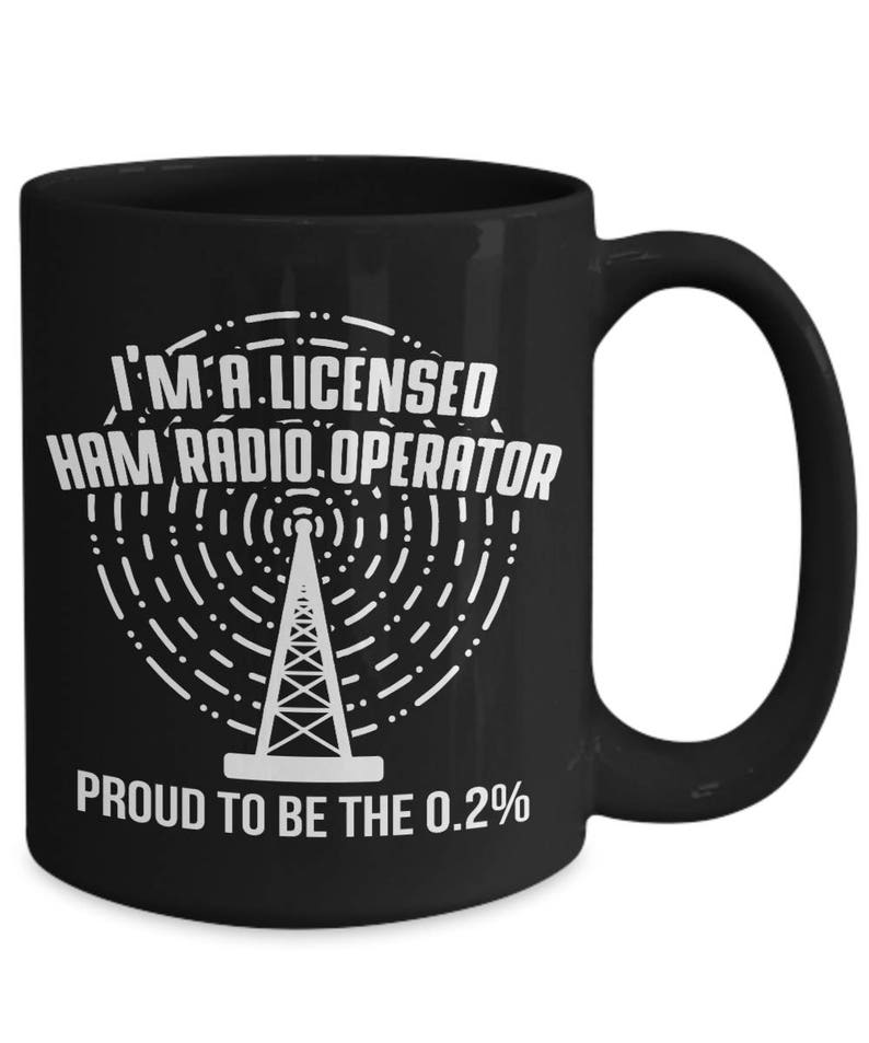 I'm A Licensed Ham Radio Operator Amateur Coffee Mug | Etsy
