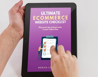 Ultimate Ecommerce Website Checklist – 94 tips to optimize your store, boost sales and improve UX. Perfect for Shopify & WooCommerce users!