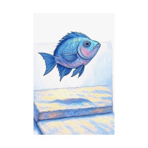 Whimsical Fish Poster Art | Colorful Sea Life Décor | Perfect for Aquatic Themed Rooms, Gifts for Ocean Lovers, Nursery Wall Art, [...]