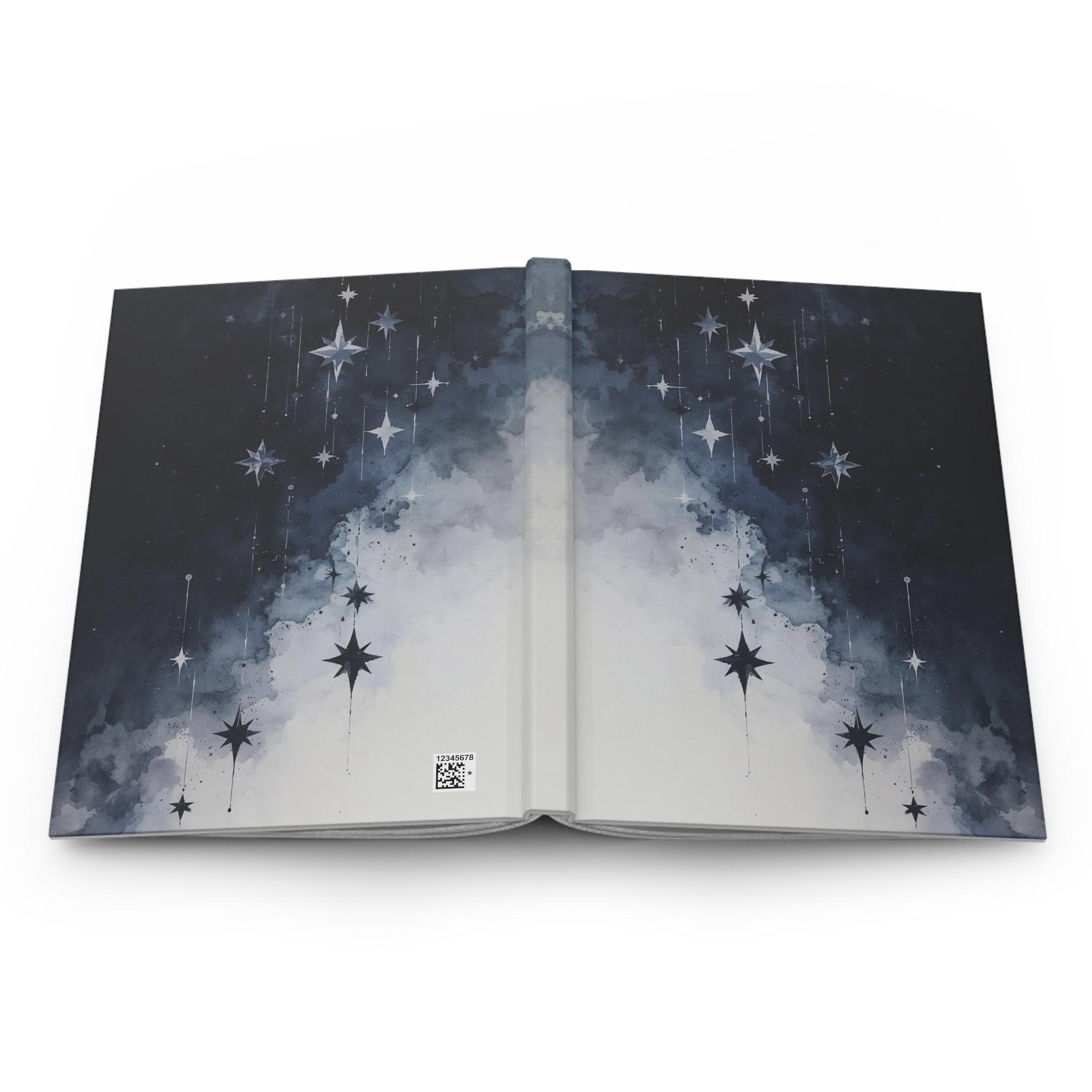 Watercolor Night Sky Stars Journal | Hardcover Notebook - Etsy