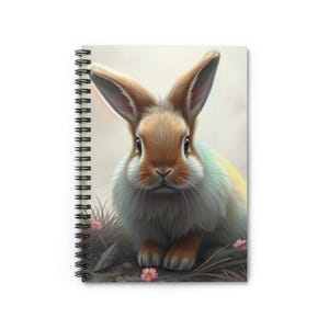 Whimsical Bunny Spiral Notebook - Perfect for Notes, Journals, Gifts, Student Supplies, or Spring Celebrations!