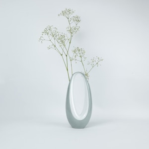 Beate Kuhn Rosenthal Kummet Vase: 1950s German Op Art Porcelain