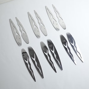 Jean-Marie Patois Sculptural Fish Flatware Set – French Postmodern Design