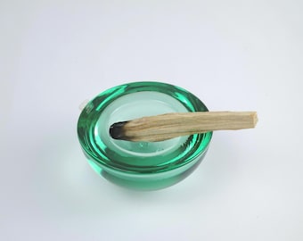 Iittala Ballo Emerald Green Glass Tealight Holder by Annaleena Hakatie, 1990s Finnish Design