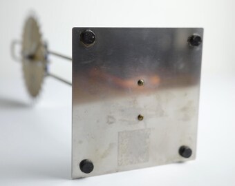 Vintage 1995 IKEA Dilla Brass Clock: Ehlén Johansson Design