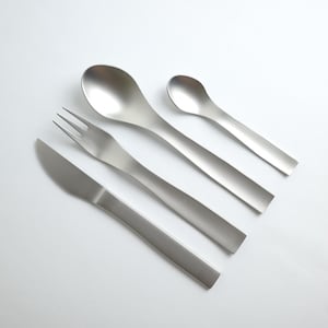 Vintage Gottinghen Selezioni Flatware Set: Space Age Modern Stainless Steel, 24-Piece
