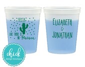 Fiesta Like There is No Mañana Cactus - 16 oz Color Change Cup Wedding Favors Wedding Party Gift Wedding Anniversary Custom Beverage D107
