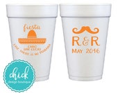 Fiesta Like There 39 s No Mañana - 20 oz Foam Cup Wedding Favors Fun Wedding Party Gifts Wedding Anniversary Party Custom Beverage D153