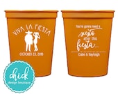 Viva La Fiesta Need a Siesta - 16 oz Cup Wedding Favors Fun Wedding Party Gifts Wedding Anniversary Party Gift Custom Beverage D151