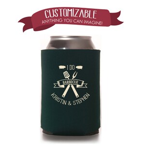 Southern Wedding Barbecue Can Cooler Wedding Favors Fun Wedding Party Gifts Wedding Anniversary Party Gifts Custom Beverage Can Cooler 2D63