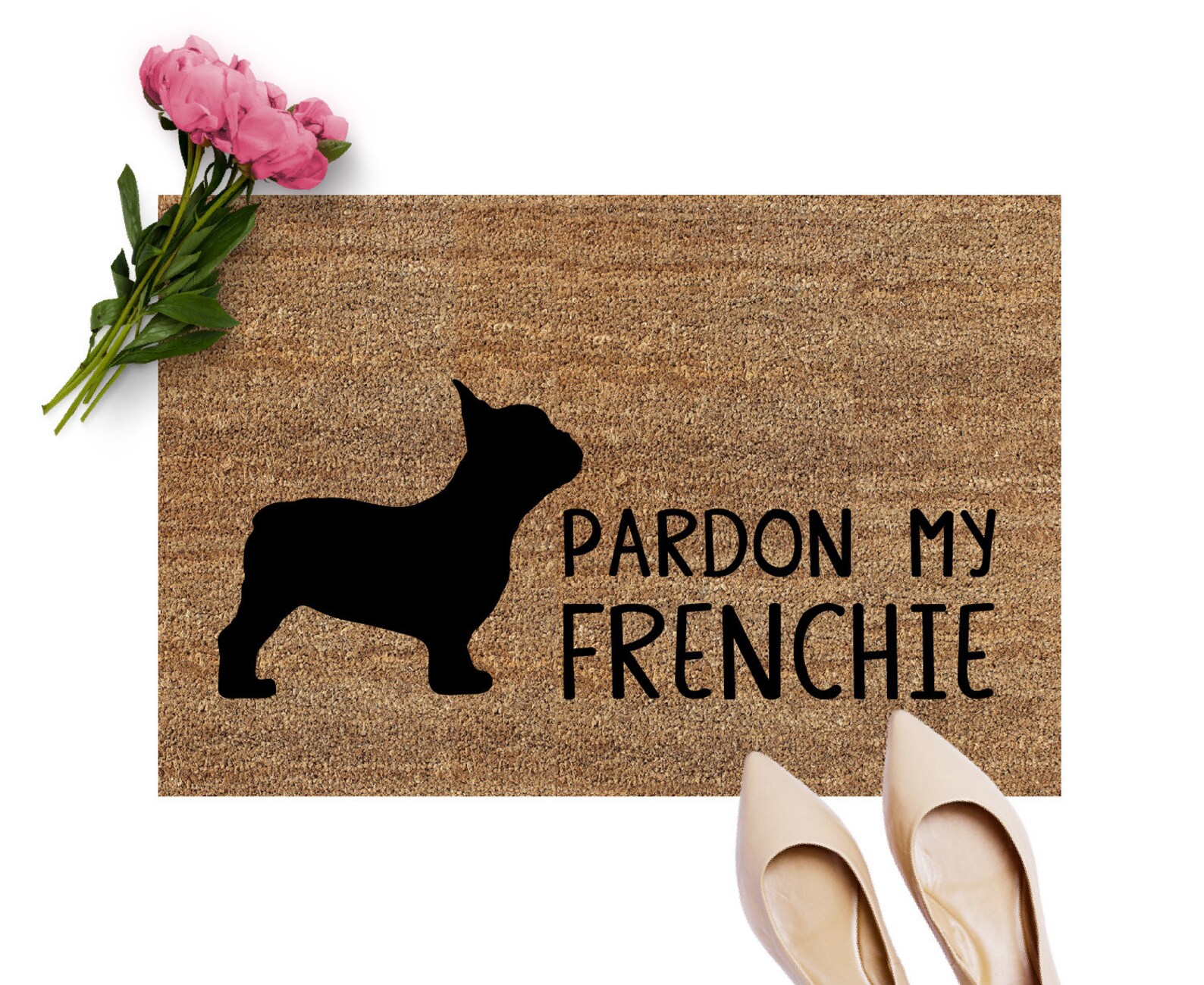Pardon My Frenchie Door Mat Dog Doormat Dog Etsy
