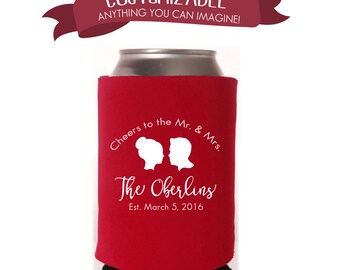 Nuova coppia siluette Can Cooler Bomboniere matrimonio divertente Party Regali matrimonio anniversario Party Regali personalizzati Beverage Can Cooler 3 72