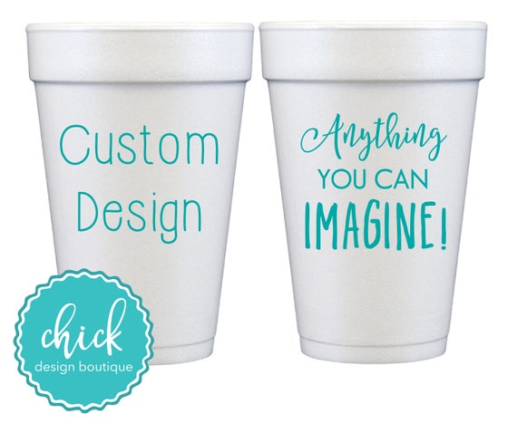 Custom 20oz Foam Cups, Personalized Foam Cup Favors, Custom Foam Cup  Favors, Customized 20oz Foam Cup Favors, Personalized Foam Cup Favors