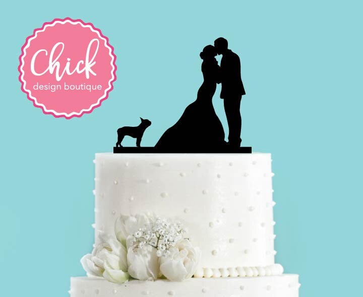 boston terrier cake topper