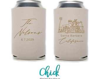 The Venue Gallery | Santa Barbara Courthouse, California | Personalized Wedding Favor, Venue Illustration D467 Chick Design Boutique