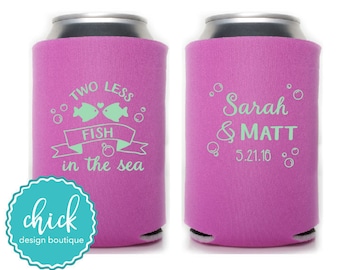 Zwei weniger Fische im Meer kann kühler Hochzeit Gefälligkeiten Spaß Hochzeit Partei Geschenke Hochzeit Geburtstag Party Geschenke benutzerdefinierte Getränkedose Kühler 3D285