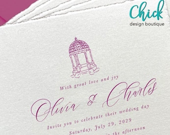 Goosedale Nottingham, England Venue Illustration | Wedding Invitation Sketch | Hand Drawn Line Art | DIGITAL DOWNLOAD