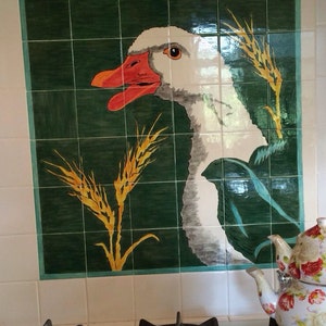 Customized tile back splash