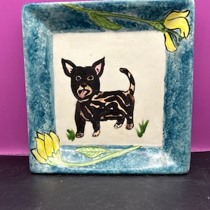 Tiger dog plate